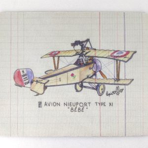 Tapis de souris Nieuport type XI "Bébé"- Lapin