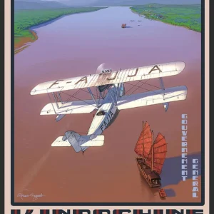 AFFICHE 50*70 - MEKONG - Romain Hugault